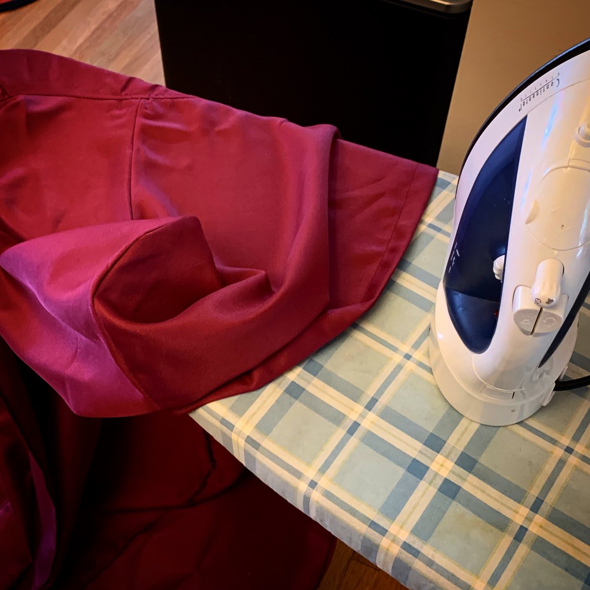 Ironing my costume for #ComiCon. Cause that’s how I nerd.