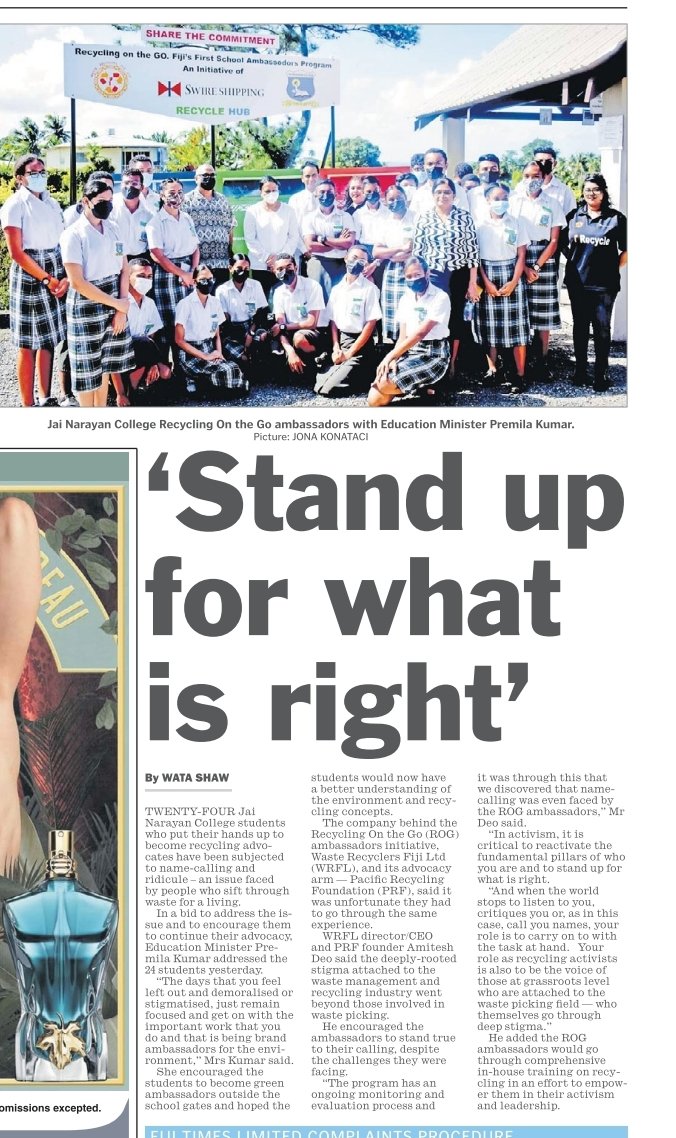 679WRFL's tweet photo. In today's The Fiji Times... https://t.co/peVyAHOxZj
