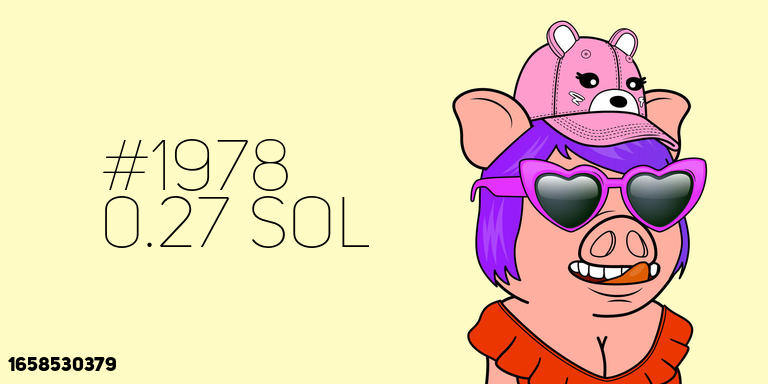 🐷 Piggy Girl #1978 SOLD for 0.27 S◎L

→ alpha.art/collection/pig…

📝 explorer.solana.com/tx/4TVPPMrcnoY…