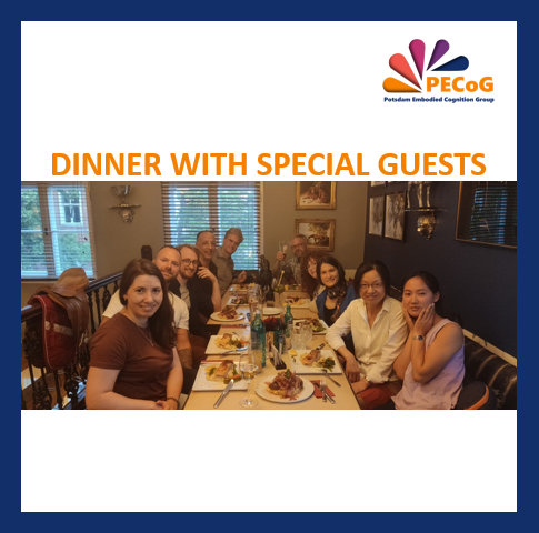 PECoG_Lab's tweet photo. Dinner with two special guests
This summer we had two guests at our lab: long-time collaborators  Claudia Gianelli, and Sam Shaki.
After lots of fruitful scientific exchange, we enjoyed dinner in Potsdam.
#collabortion #scienceexchange #visitor #internationalcollaboration #pecog https://t.co/J6s5AqLRK7