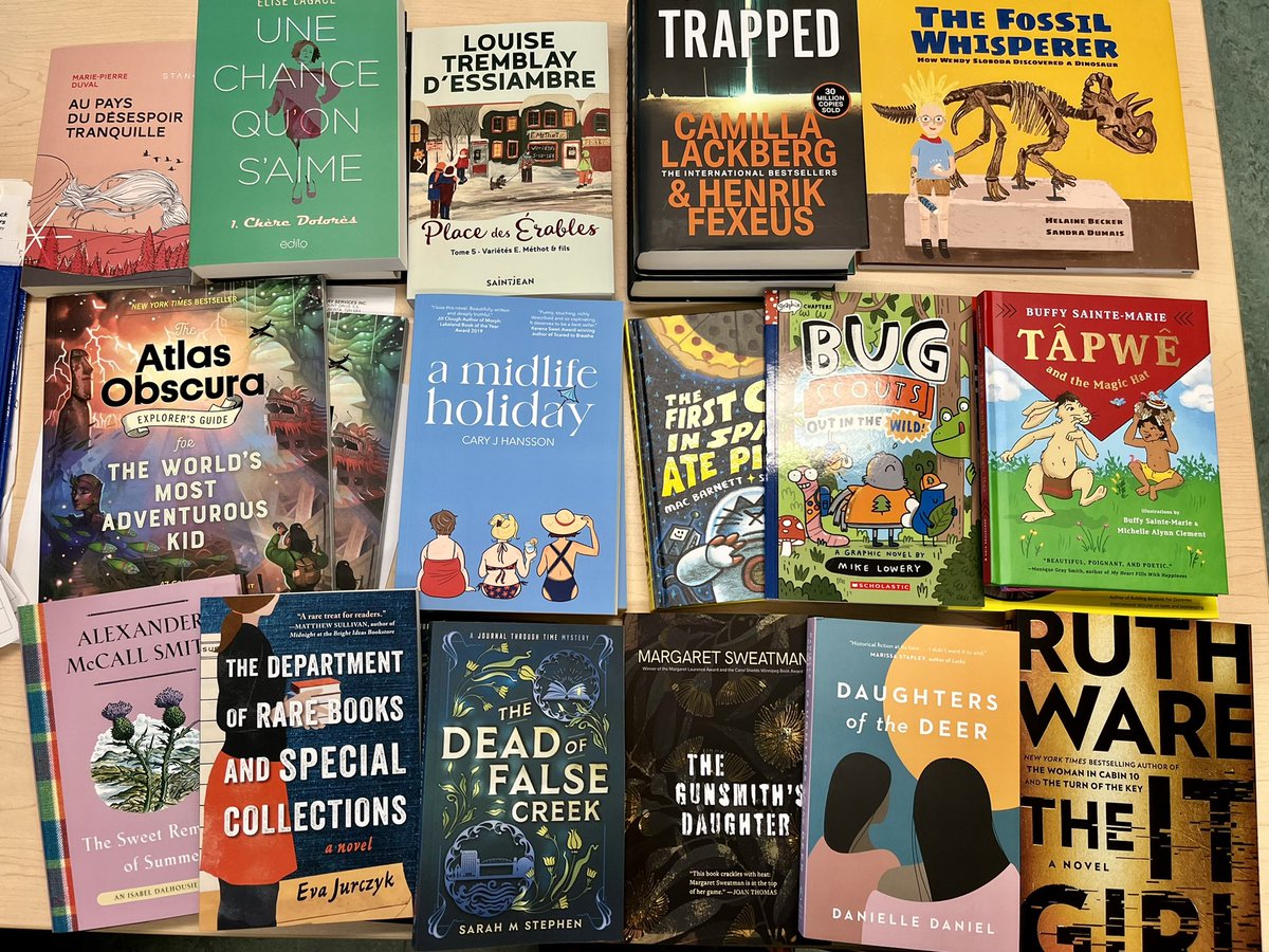 AllardLibrary's tweet image. Love it when my desk looks like this! These beauties will be available to borrow soon #newbooks