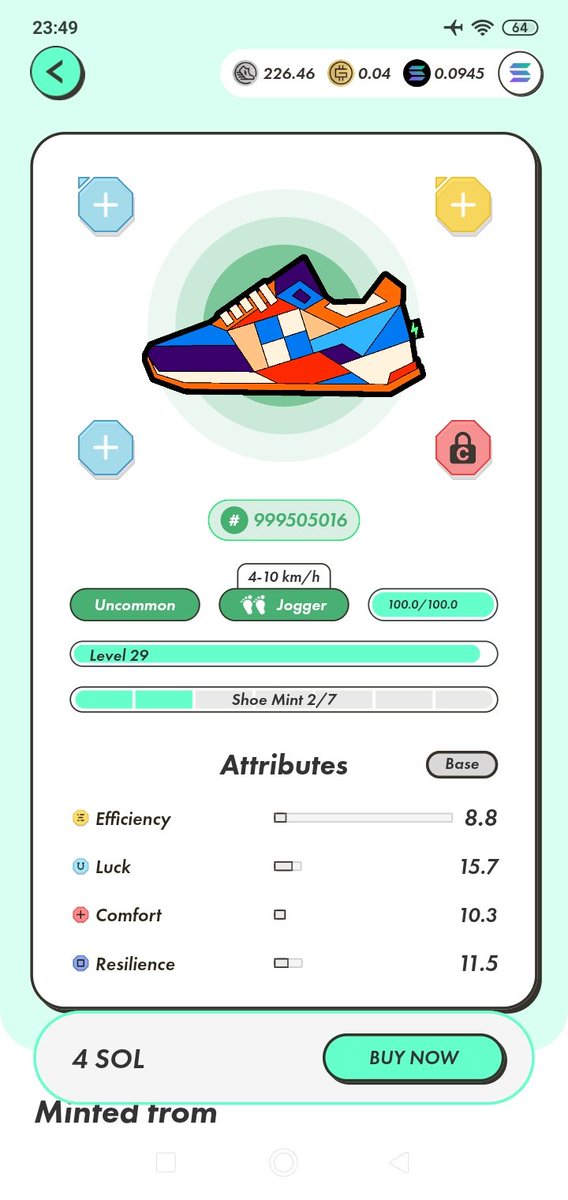 Cryptonoobzzzz's tweet photo. #STEPN J52, bon y a eu craquage, j'ai acheté 4.77 SOL (194. 5$) et j'ai acheté une uncommon, vendu des gemmes et 200 GST et j'ai tout équipé, prêt pour demain.
#cryptomonnaie #cryptocurrency #cryptotwitter #cryptomarket #CryptoNews #btc #Bitcoin #Crypto #Move2Earn #MoveToEarn https://t.co/Oiz3cJlsby