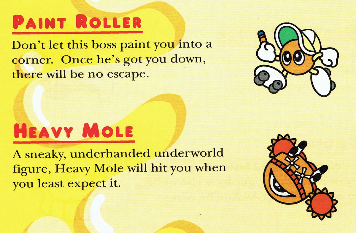 Nintendo Metro on Twitter "Paint Roller & Heavy Mole 'Kirby's