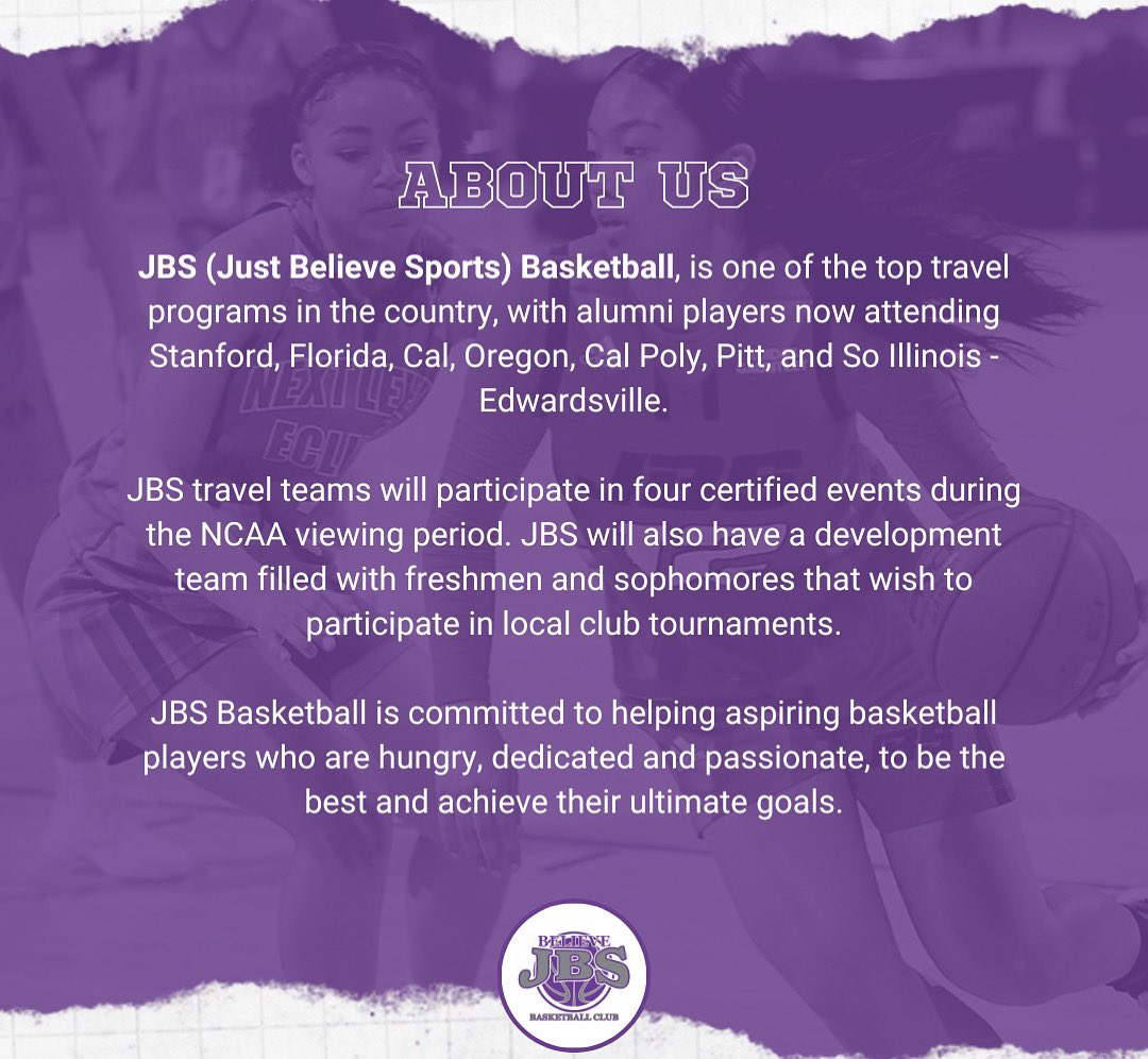 Who are we? 👀 For more information on who we are and what we do, head on over to jbsbasketball.com 🏆 #JBSBasketball #3SSB #AdidasGauntletWinner #AdidasGrassroots #AAU #AAUBasketball