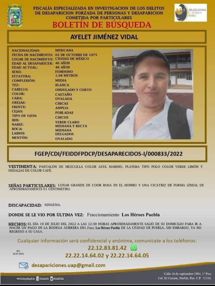 Por favor, ayuden a darle RT, Ayelet es parte del Club de Fans de SW Puebla, se le extraña mucho, <a href="/MarkHamill/">Mark Hamill</a> can you RT please? She's a huge Star Wars Fan from Puebla, México, we have not seen her since july 19th, thanks!