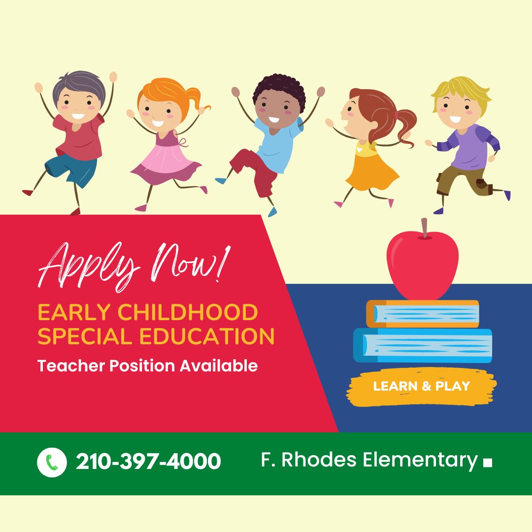 Rhodes Elementary (@nisdrhodes) on Twitter photo Join our Raptor Team! We are searching for an ECSE Teacher! Email your resume to vicki.kilpatrick@nisd.net <a href="/vicko1360/">Vicki Kilpatrick</a> Join our Raptor Team! We are searching for an ECSE Teacher! Email your resume to vicki.kilpatrick@nisd.net <a href="/vicko1360/">Vicki Kilpatrick</a>