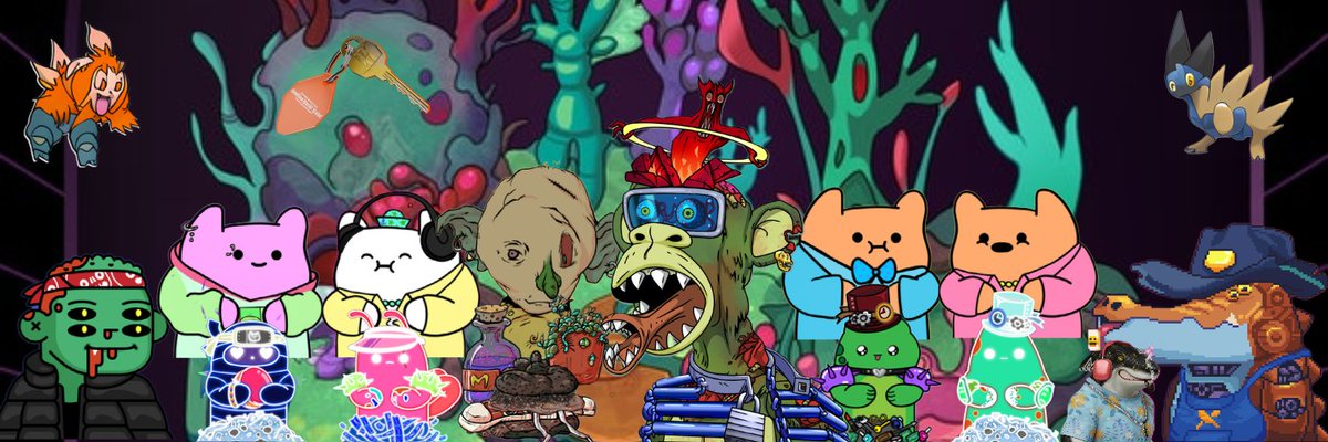 EyeMatty's tweet photo. Finally made a twitter banner
#NFTCommunity #twitterbanner #nft #mayc #coolmans #goblintownwtf #otherdeed #deadfellaz #acrocalypse https://t.co/QW5gKQQsZY