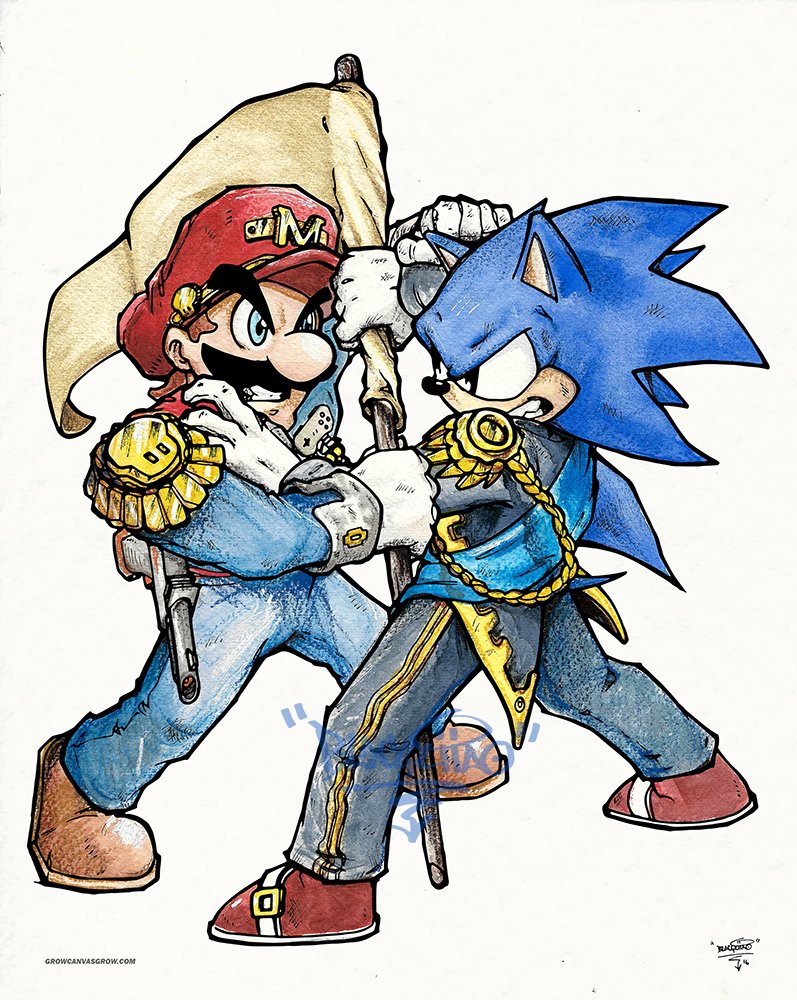 GrowCanvasGrow's tweet photo. @SEGA art by: @Blacquiao https://t.co/syVUziXIMw