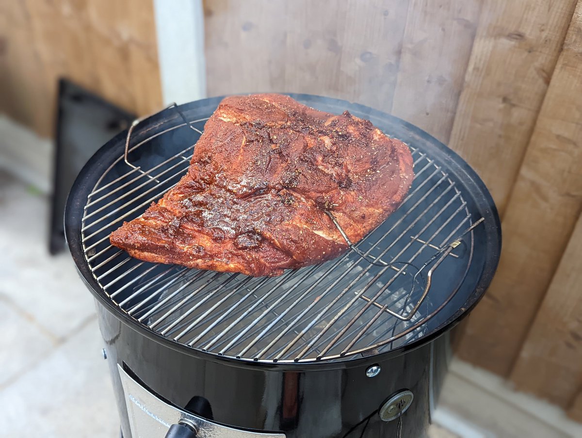 <a href="/ansellandsons/">Ansell & Sons</a> Free range pork butt. Let's see how it's looking 12 hours from now...
