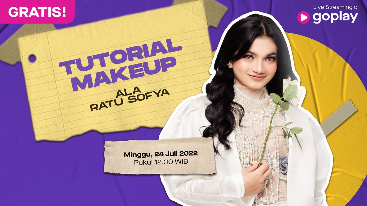 EverywhereID's tweet photo. Jangan sampe ketinggalan nih! Kapan lagi kamu diajarin makeup sama Ratu Sofya?๐๐
Gak usah bingung weekend ini mau ngapain, karena Ratu akan nemenin kamu, besok jam 12.00 WIB!โจ
๐ https://t.co/O6ByhpDwYb
#RatuSofya #TutorialMakeup https://t.co/wF265L5fmK