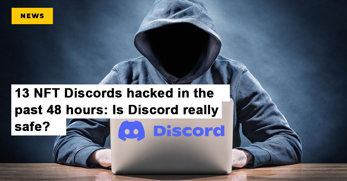 blockza_io's tweet photo. According to @NFTherder, a total of 13 NFT Discord servers have been hacked in the past 48 hours. Discord, which is one of the most popular platforms for big NFT projects, has become a consistent target of hackers.
https://t.co/UYUJJXAsVJ
#nftnews #NFT #nftstudio24 #nfthacked https://t.co/cQHispMIvx