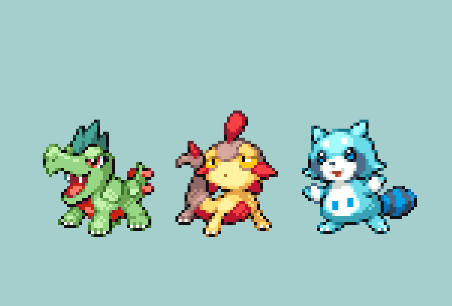 Artworks218_ on X: My first takes on the starter evolutions of