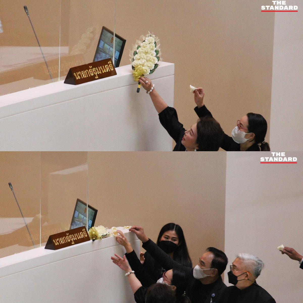 tanawatofficial's tweet image. สุดปัง ! ส.ส.พรรคก้าวไกล เอาดอกไม้จันทน์ไปวางหน้าที่นั่งของประยุทธ์ เพื่อไว้อาลัยต่อมติ #อภิปรายไม่ไว้วางใจ สุดอัปยศ ที่เห็นกล้วยมีค่ากว่าหัวประชาชน

ชอบบบบ เอาอีกกกกกก

#อภิปรายไม่ไว้วางใจ65 #ประชุมสภา #ประยุทธ์