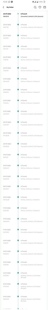 usernamejsh's tweet photo. My first time shopping with @bewakoof .. my order is playing ping pong between places name silchar and guwahati 🤣 https://t.co/wykShpfCLs