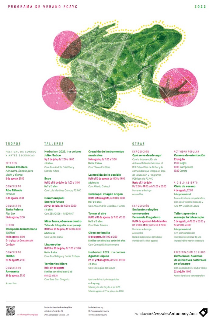 Podéis seguir toda la actividad del verano de FCAYC a través de nuestra web, RRSS o gracias a cartelería (en nuestra región hay muchas zonas que apenas disponen de banda ancha). 

Y sobre todo podéis seguirla gracias a la inmensa labor de nuestro Área de Comunicación 👏🏽💚