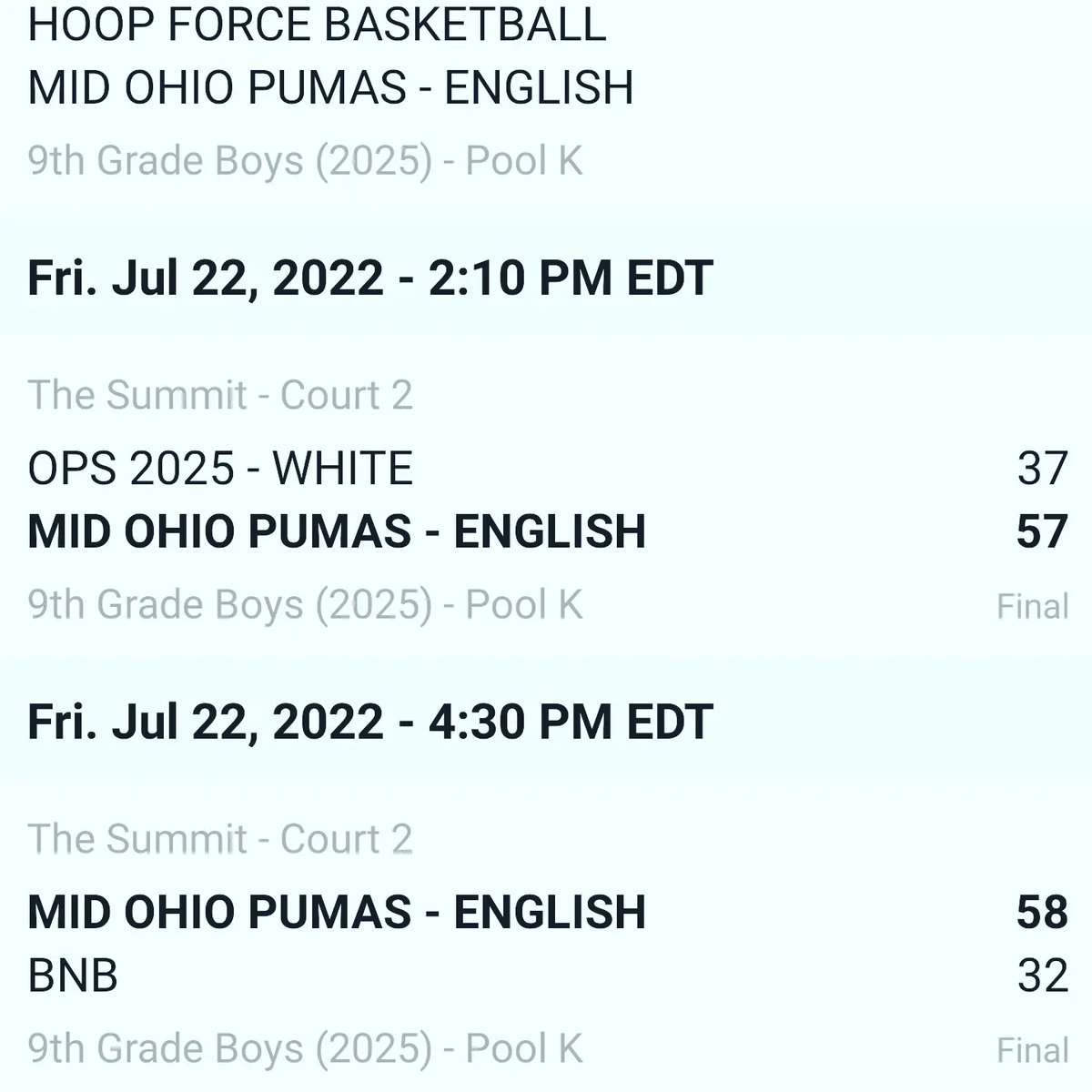 Ty English (@coachtyenglish) on Twitter photo <a href="/2025OhioPumas/">Ohio Pumas 2025-Ty English</a> 2-0 so far in their last AAU tournament here in Fort Wayne, Indiana for live NCAA event. <a href="/2025OhioPumas/">Ohio Pumas 2025-Ty English</a> 2-0 so far in their last AAU tournament here in Fort Wayne, Indiana for live NCAA event.