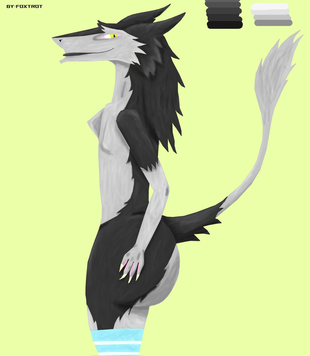 I was going to do this a normal image but decided to practice lineless and new shading technique

Its huge ass femboy foxtrot!