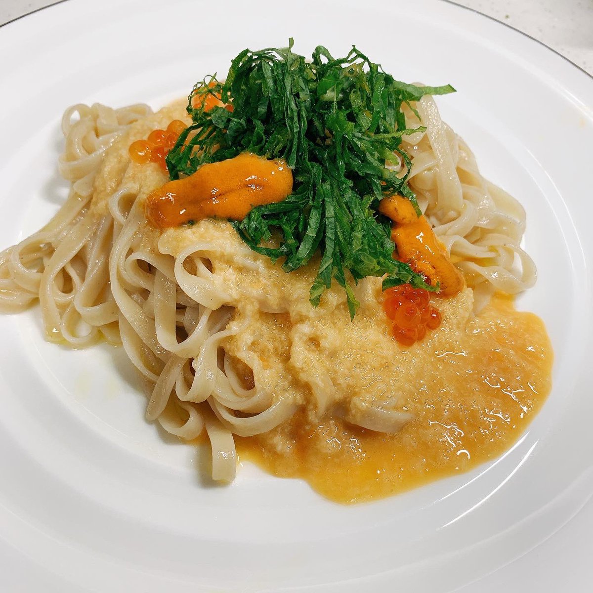 MayumiONO8's tweet photo. 雲丹イクラとろろの濃厚玄米パスタ🍝🤗🍀マンゴーとグレープフルーツのモロヘイヤサラダ🥭🥗🤗
#膠原病 #シェーグレン症候群 がいつのまにか治った #glutenfree な #おうちごはん😋 #無添加 #additivefree #organic☘️ #発酵発芽玄米🍚 #ジビエ🥩 #無肥料無農薬固定種のお野菜 🥬 #caffeineless☕️ https://t.co/rVmMFSAux8
