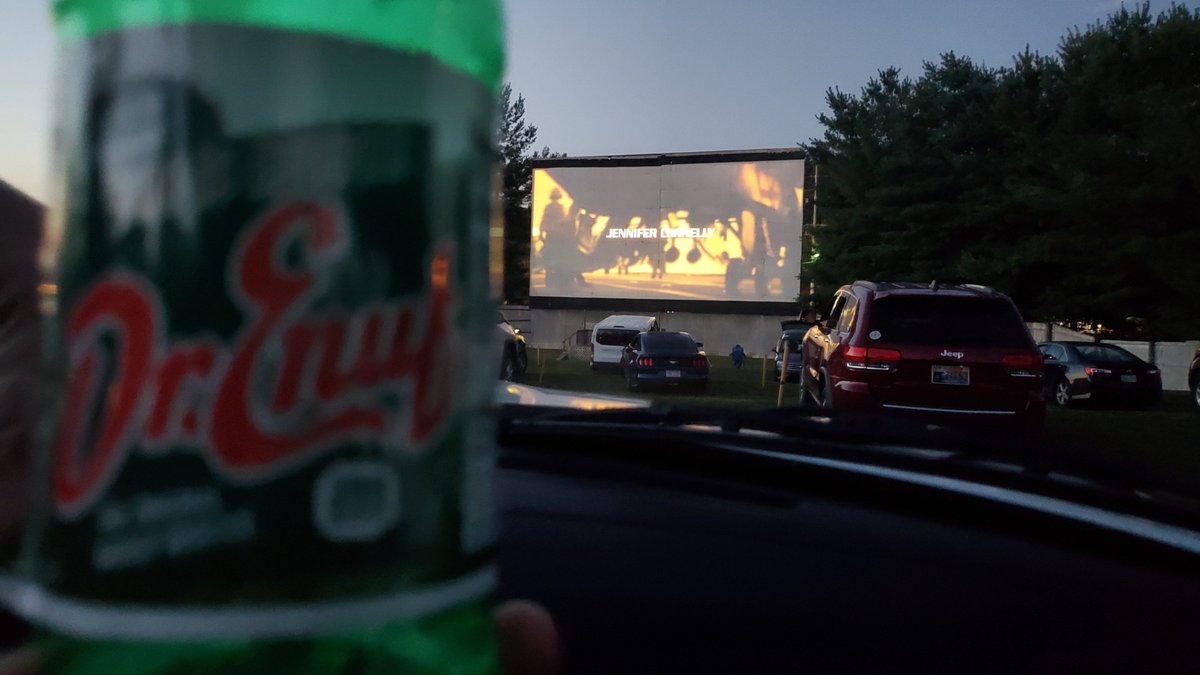 Only soft drinks tonight, we are at the drive-in to see #TopGunMaverick 
Drinking a #DrEnuf 
#MinionsHappyHour