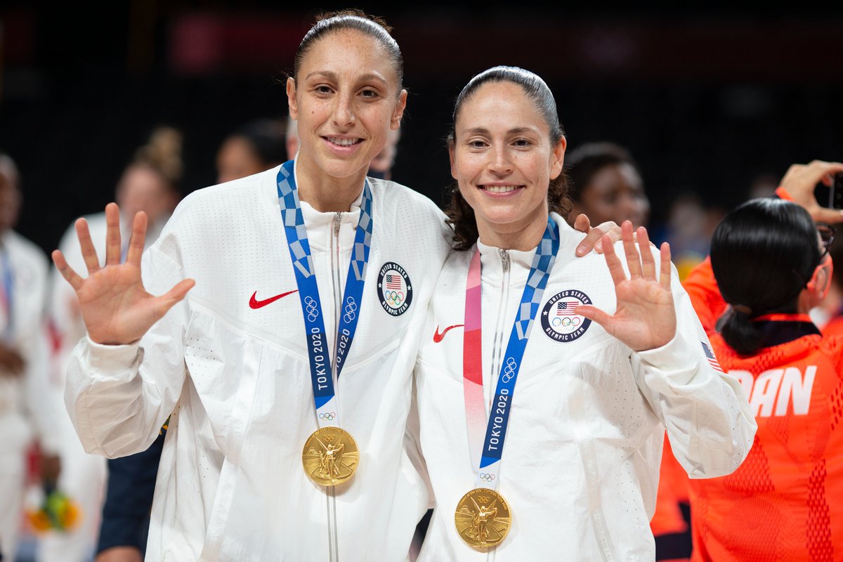 BleacherReport's tweet photo. Sue Bird and Diana Taurasi face off for their 46th and final regular season game tonight

Two goats. 🐐 #TheGreatestDuo https://t.co/KW6OlE6BeP