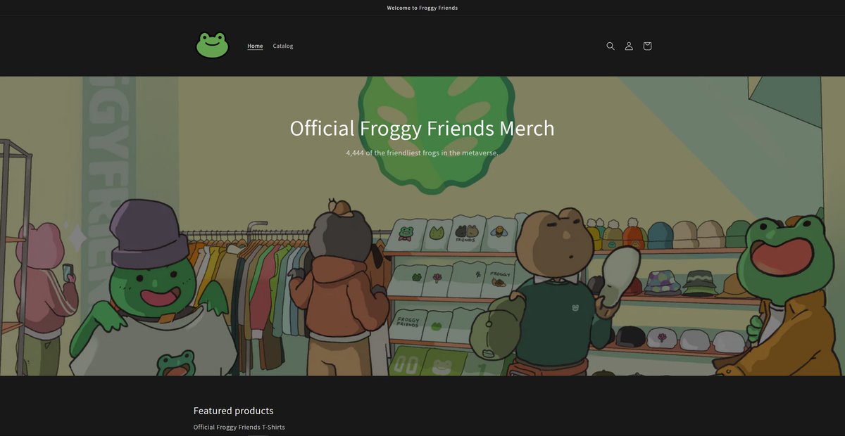 The <a href="/FroggyFriendNFT/">meena</a> merch store is launching one week from today powered by <a href="/Shopify/">Shopify</a>

📆 July 29 mark your calendars