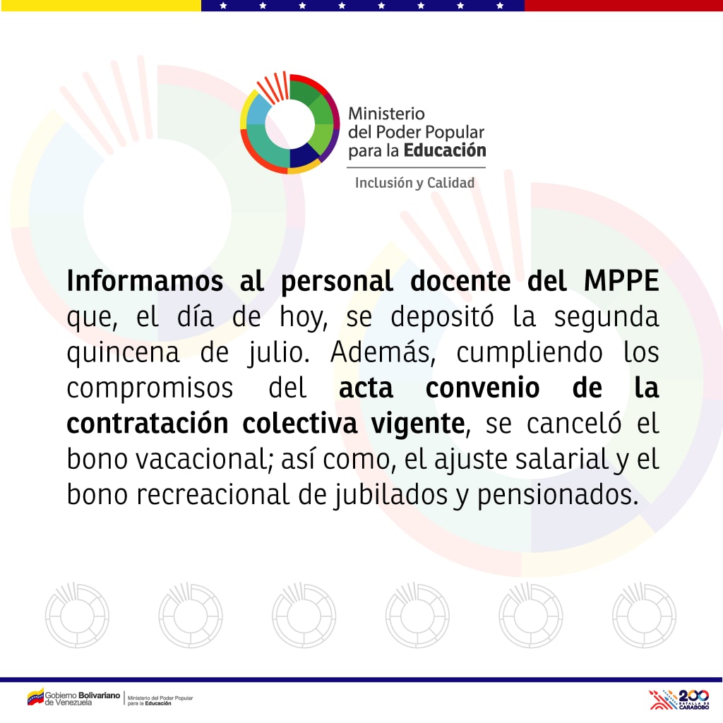 Atención personal docente del Ministerio del Poder Popular para la Educación.
#mppeducacion