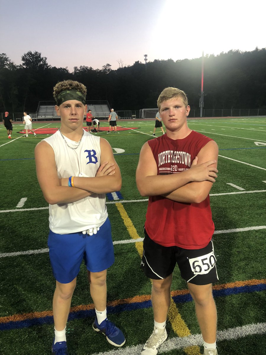 Had a great time competing and learning new skills at the <a href="/FrostburgFB/">Frostburg Football</a> camp! Can’t wait to be back up in the fall! <a href="/coach_ewags/">Eric Wagoner</a> @coach_malc21 <a href="/Coach_Chesnick/">Keenan Chesnick</a> <a href="/bwallace_2023/">Brady Wallace</a>