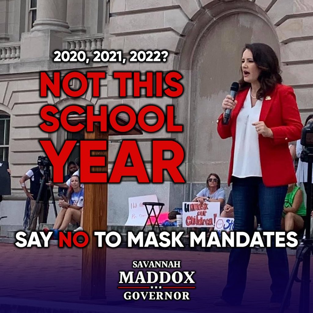 SavannahLMaddox's tweet photo. Countless times it has been proven that cloth masks do NOT reduce the transmission of a virus. Instead, they interfere with our children’s ability to focus, learn, and properly communicate with each other. 1 in 7 of KY’s students attend JCPS- and parents are justifiably furious! https://t.co/b4NC5WVmK5