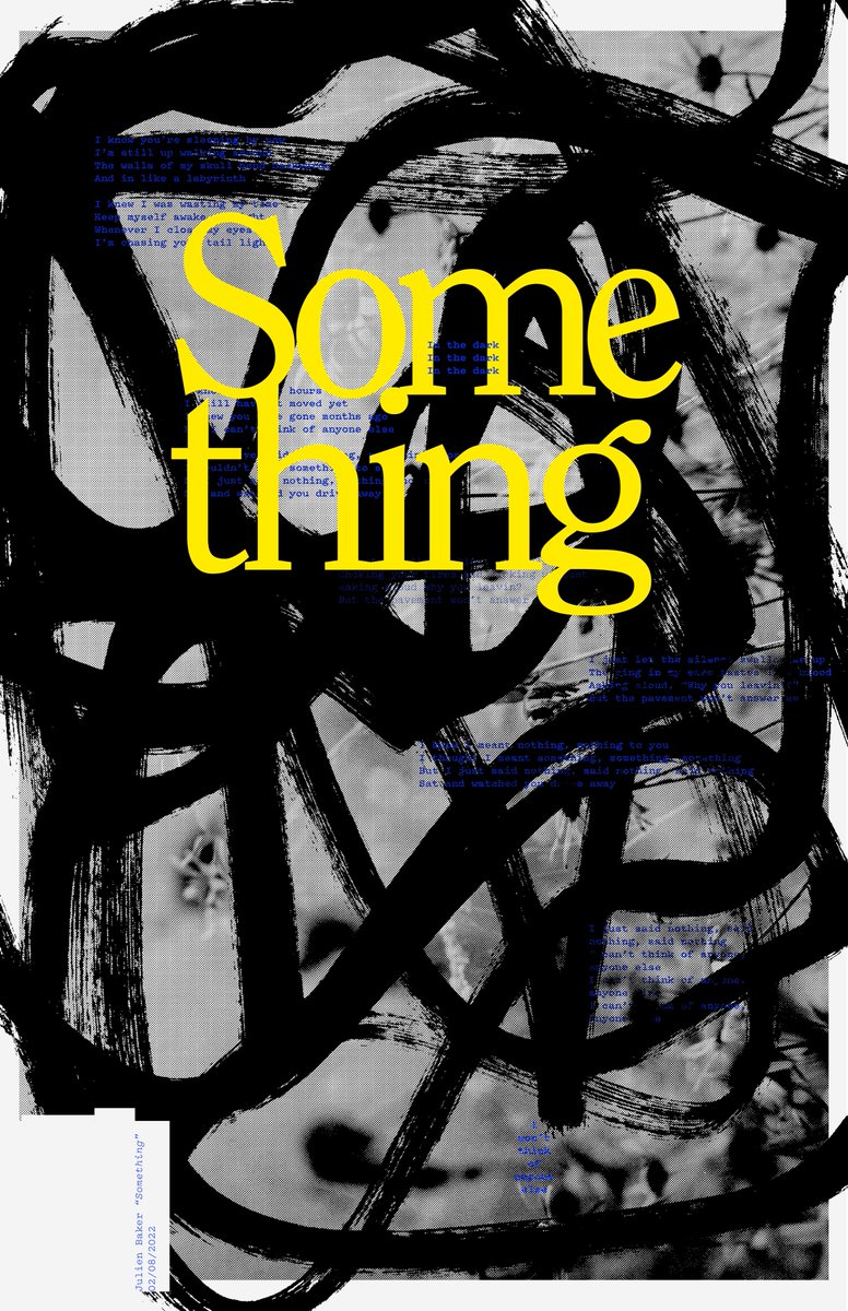 josh_jroberts's tweet image. Julien Baker, Something * Poster
