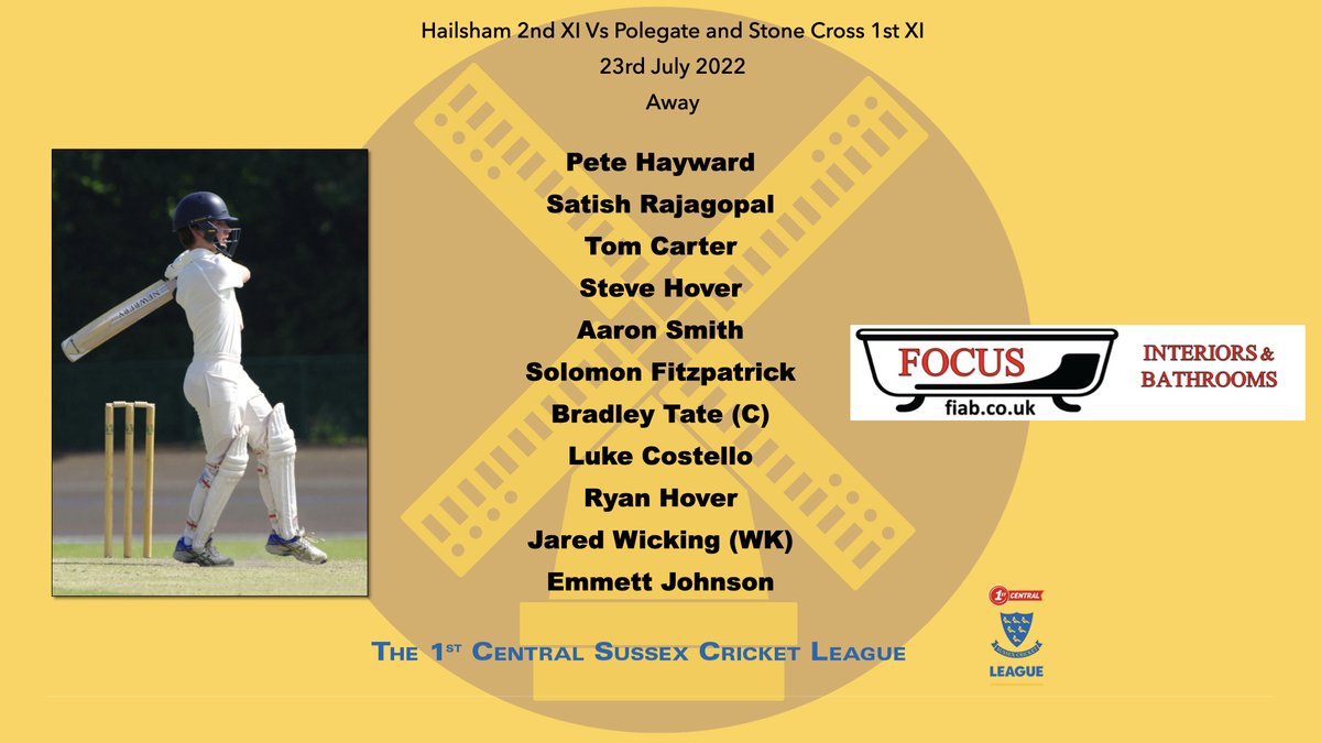 PolegateCC's tweet image. Matchday! 🏏 (The biggest one of the year!)

After losing a thriller last week, the 1s face table toppers Hailsham with a win likely needed to keep hold of 2nd place.

The 2s face Lewes St.Michaels, with a win potentially lifting them out of the relegation zone.

Go well lads!