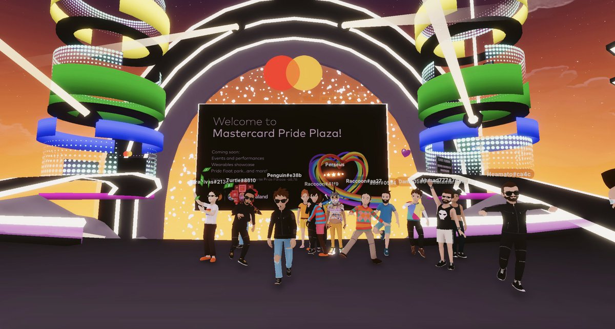 Pride never stops in the metaverse! Come visit the @mastercard #PridePlaza in #decentraland this week to catch tons speakers, music, and activities. Bring a friend and join us at priceless.com/pride when you’re not out at an IRL event! #ad