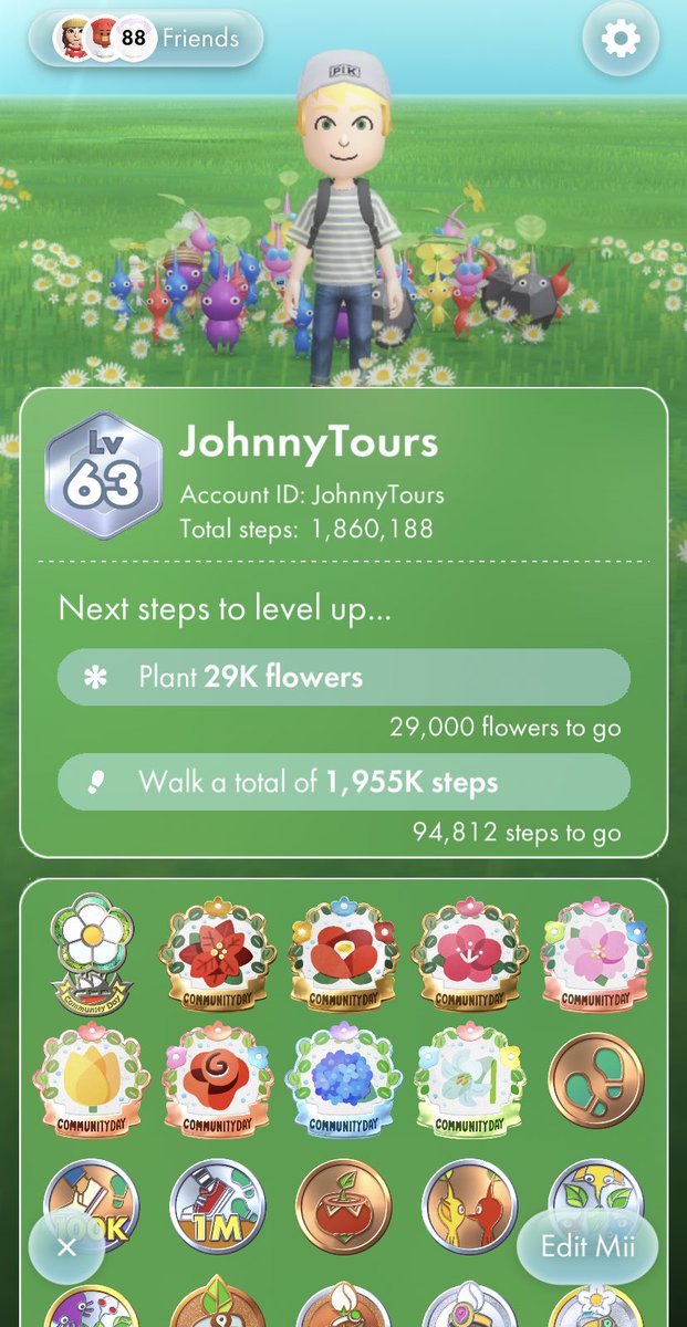 JohnnyTourz's tweet photo. 🎉🎉 Level 63 HYPE!!! 🎉🎉
#Niantic #Nintendo #Pikmin #PikminBloom #Level63 #SomethingNew #ピクミンブルーム https://t.co/BDu53vbBvn
