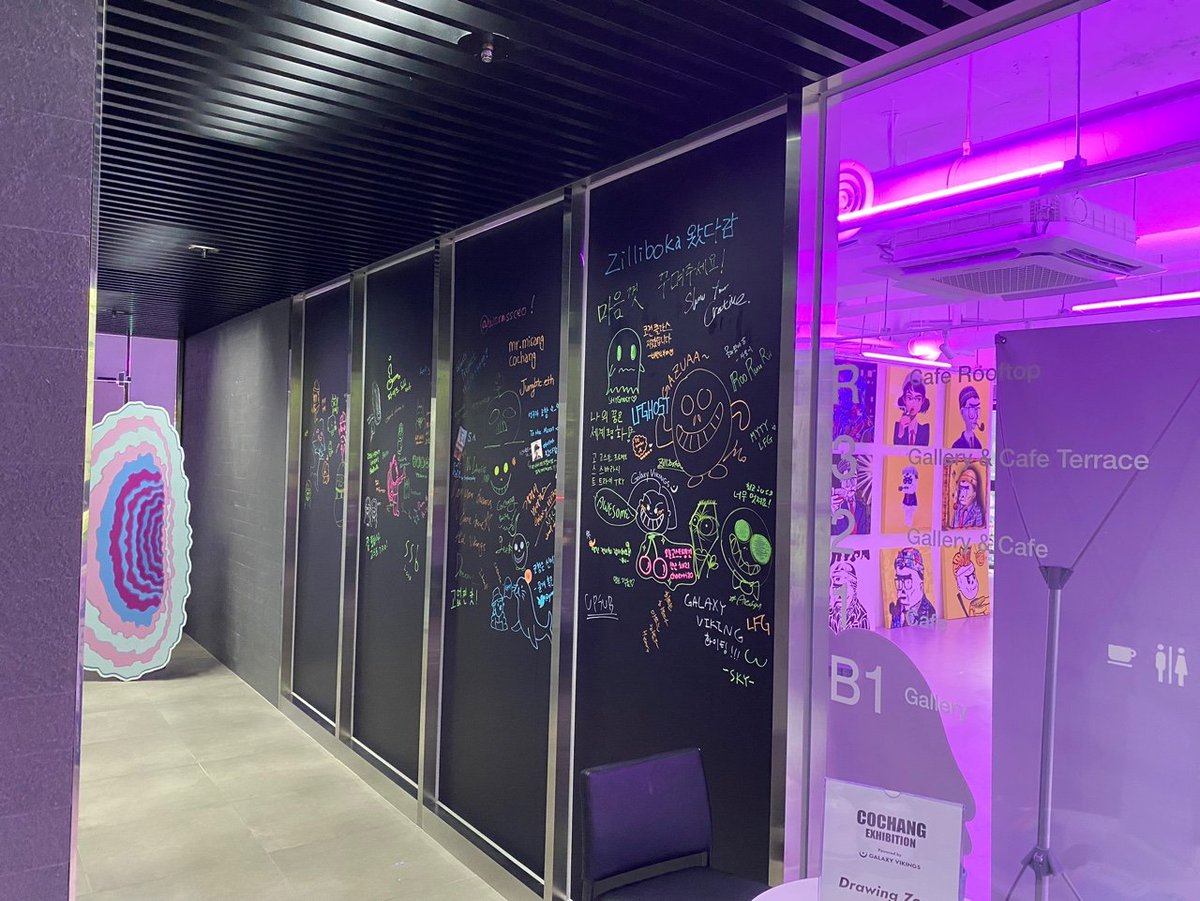 Day 2 of our <a href="/cochang_eth/">Cochang🐞🧬👻</a> exhibition! Come and leave your mark with our pop grip class and leave your mark on our visitor's wall! 🍻
<a href="/ghosts_project/">GhostsProject</a> <a href="/Bug4city/">BugCity🐞</a> where are you guys? 👀

#NFTs #NFTCommunity #WLGiveaways