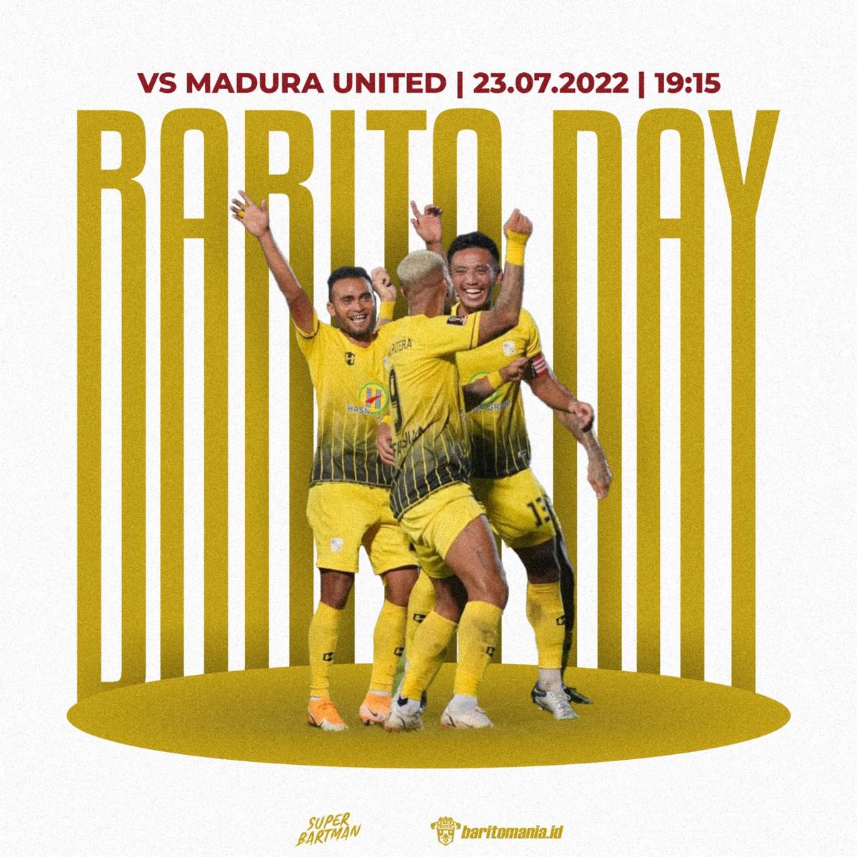 𝙏𝙊𝘿𝘼𝙔 𝙄𝙎 𝘽𝘼𝙍𝙄𝙏𝙊 𝘿𝘼𝙔.

Tuntaskan laga perdana hari dengan hasil yg manis, To. WASAKA! 🔥

#BaritoDay #SasahLakasi