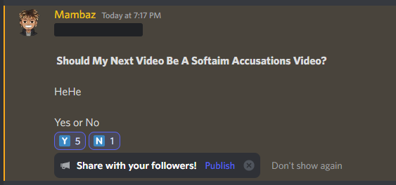 MMambaz's tweet image. Softaim Accusations Video Coming Soon...

I did a poll in my cord, and the people want it.
We Bouta Be On Demon Time! 👿

#fortnite #softaim #softaimaccusations