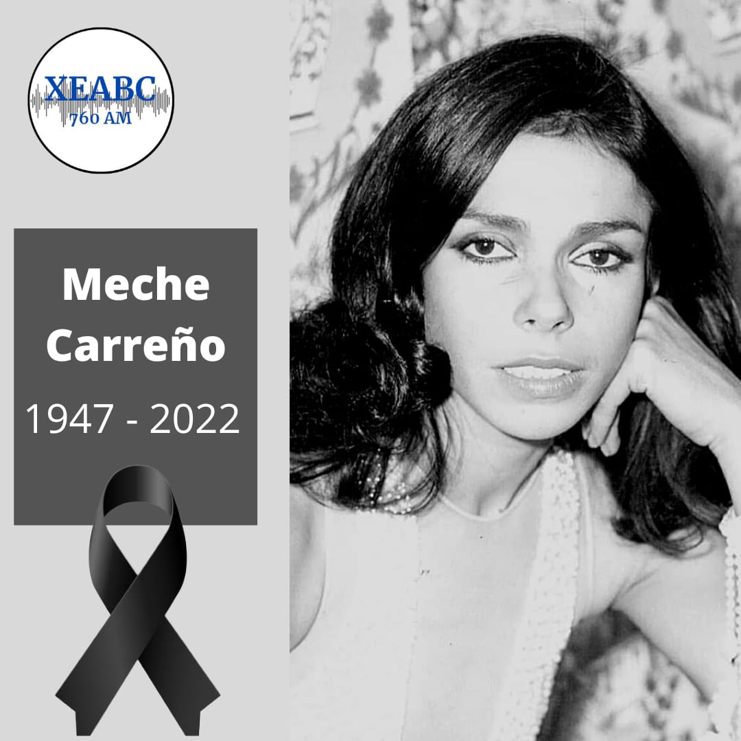 GpoRadioCanon's tweet photo. Esta tarde murió la actriz #MecheCarreño a los 74 años en un hospital de los E.U, a causa del cáncer de hígado que padecía desde hace algunos años. #QEPD
El equipo de #XEABC se solidariza y lamenta el fallecimiento 😔
#LaEstaciónDelValleDeMéxico 📻🎙️🎶📰 https://t.co/zFfDXRqGeM