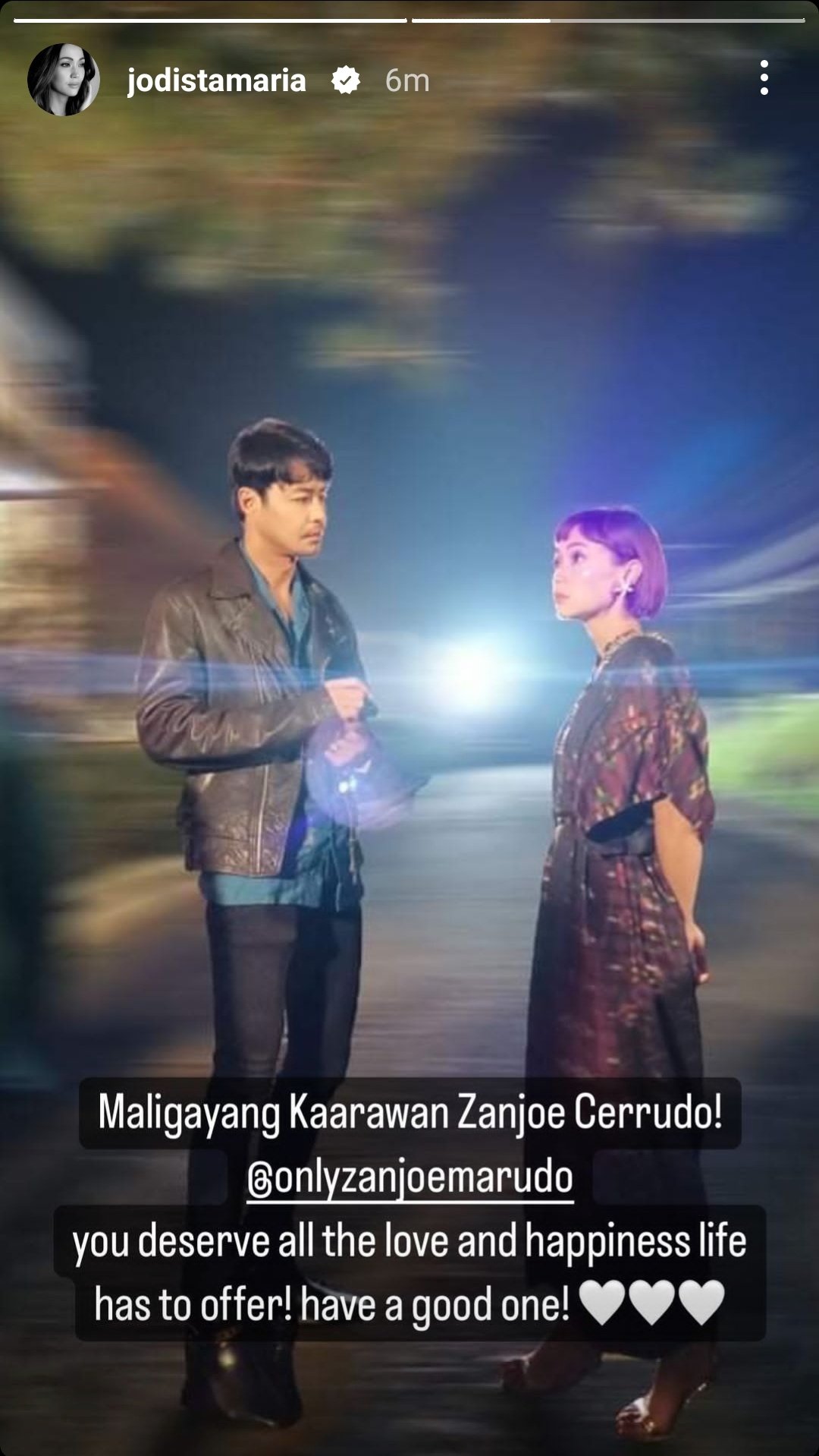 Dra. Jill (Mama Jodi) greets Zanjoe Marudo a happy birthday  