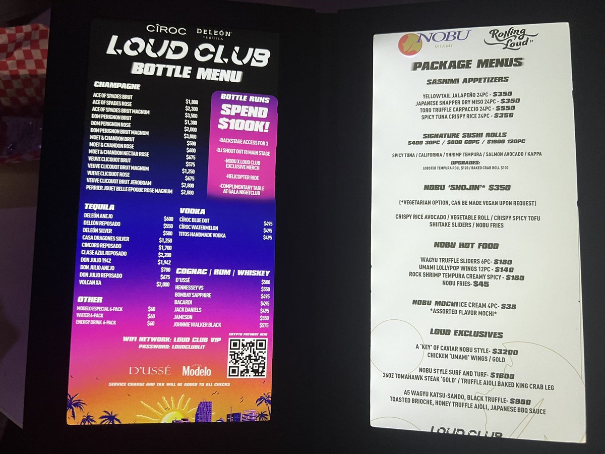 Nobu x Rolling Loud  Exclusively in Loud Club 
