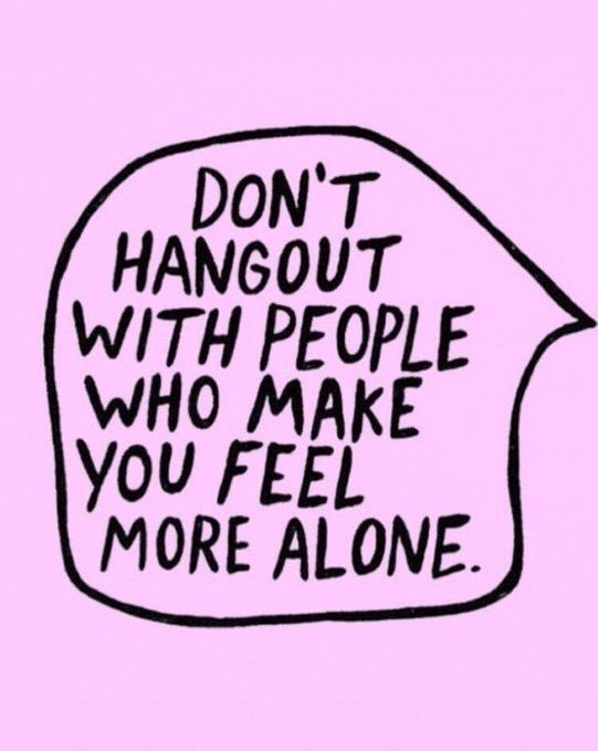 Watch who you spend your time around. Do they make you feel good or more alone?
•
•
•
•
•
•
•
•
•
•
•
#lifehack #surroundyourselfwithpositivepeople #goodvibesonly