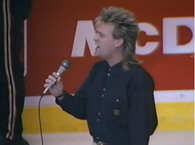 SethRorabaugh's tweet photo. Randomly found a Kings-Penguins game from March of 1991 on YouTube this evening.

https://t.co/B9xYZ6PYoJ

Look at this intense lion's mane on Jeff Jimerson: https://t.co/TMcntFeQd4