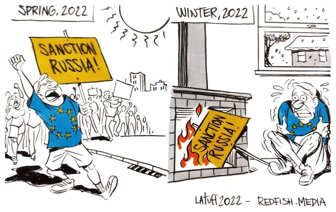 La piedra que tiró la #UnionEuropea contra #Rusia es la misma con la que hoy se tropieza...