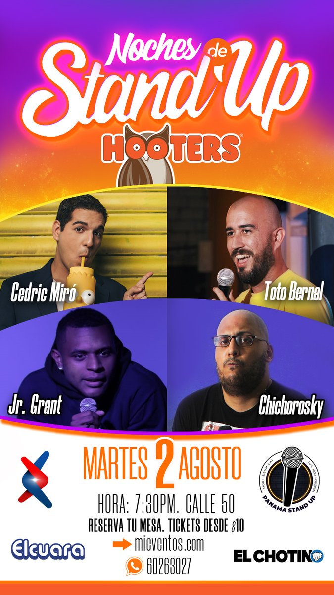 Nos vemos de nuevo el 2 de Agosto en Hooters!
