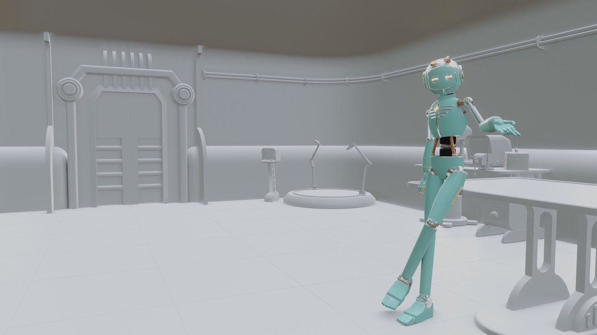 _Giga_Watts's tweet image. No Texture yet on anything. But even with no textures at all. I’m loving this. It’s gonna look so fantastic after I build the other rooms, an furnish them. #Blender3d #Blender #RobotVtuber #Vtuber