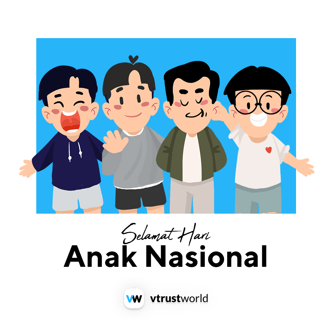 vtrustworld's tweet photo. Selamat memperingati Hari Anak Nasional. 

Vtrust World mendukung penuh masa depan generasi muda Indonesia melalui Industri Network Marketing dan Komunitas kami yang bertumbuh dan berkelanjutan.   

#Networker #HariAnakNasional #Indonesia #GenerasiMuda #VtrustWorld https://t.co/mHDoYGkJmf