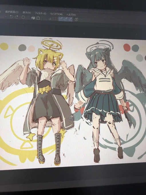 パーカーを着させてみたり 