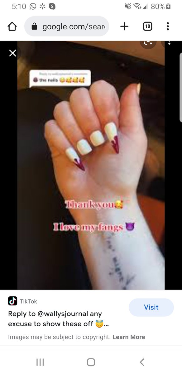 SpookinkyIzzy's tweet image. Thinking about these nails...