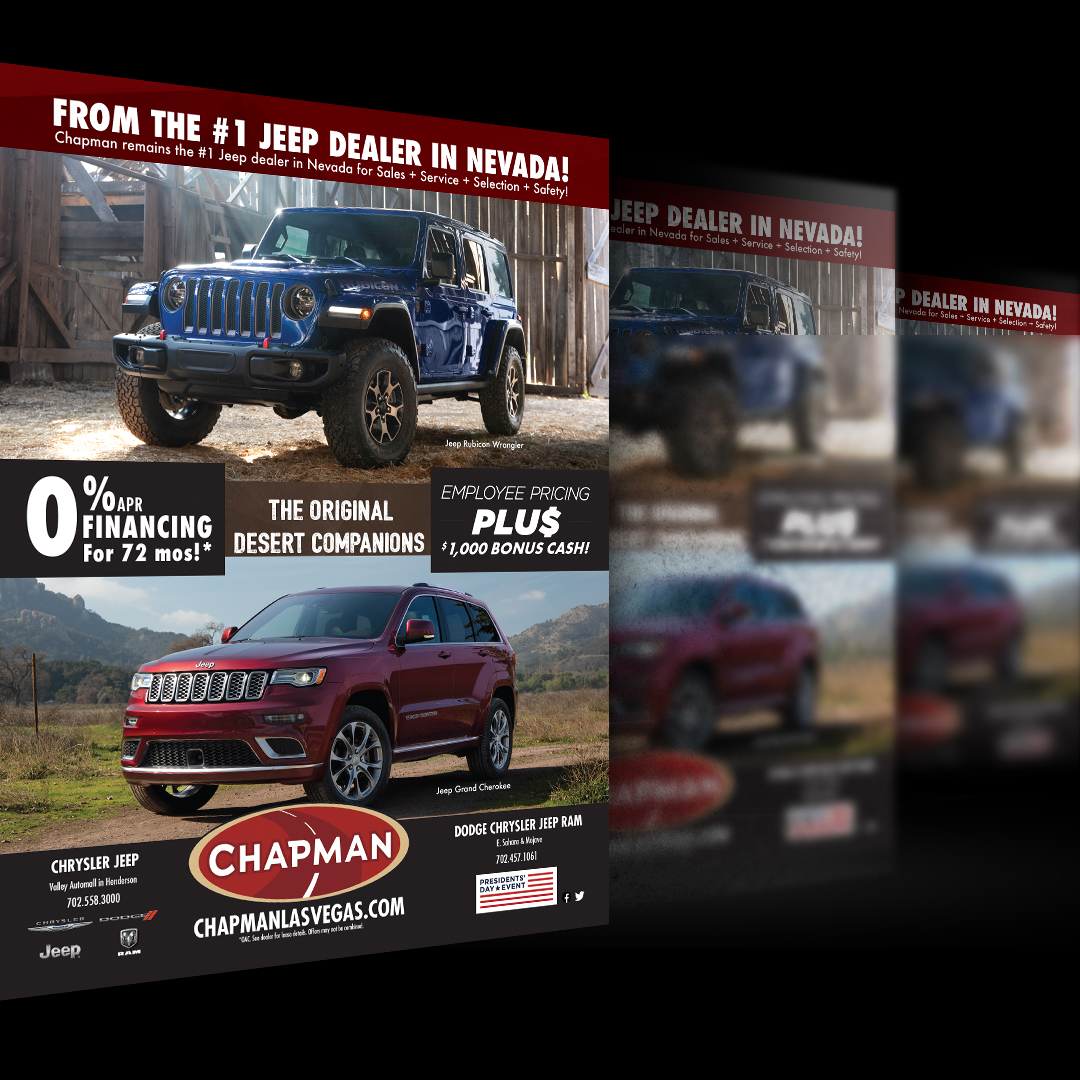 Thank you Chapman Automotive Group for our 20+ year partnership of creative marketing and shared successes.