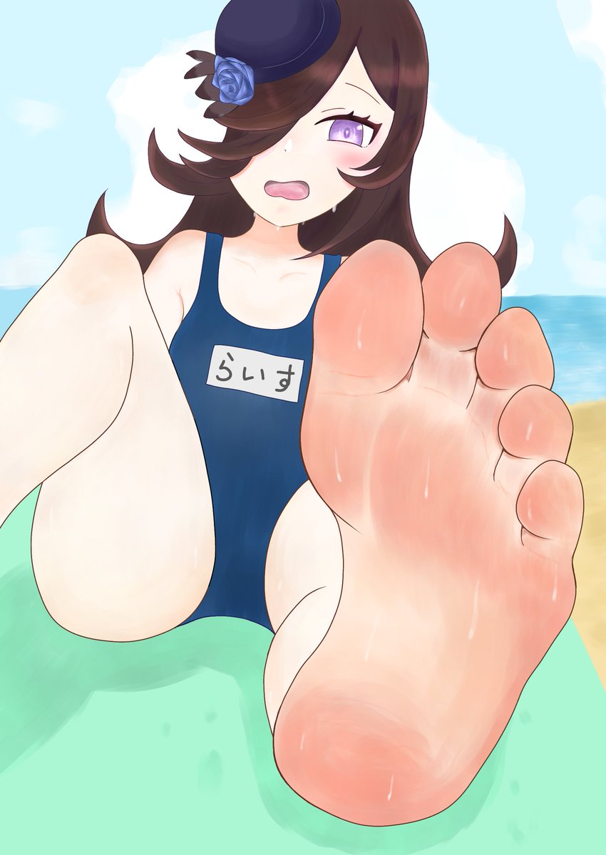 ライスシャワー描きました☺️🍚
汗だくライスのあんよぺろぺろしたいお😚❤️ 