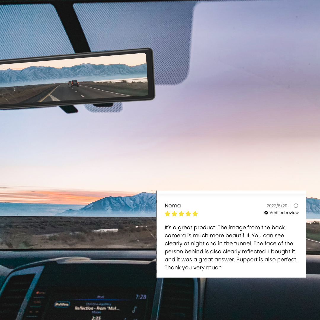 REDTIGERDASHCAM's tweet photo. We love hearing from you! Here's our favorite five-star #Review  👍

 #car #mirrordashcam #Carcamera #BestDashCam https://t.co/QyA41hC4YZ