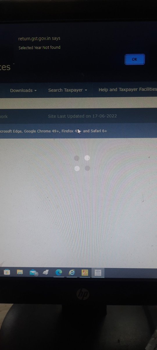 advocate_jangir's tweet photo. @Infosys_GSTN 
Selected year not found.
Started day with error 
#infosysfailed #GSTNfailed 
#IncomeTaxReturn #Extend_Due_Dates_Immediately https://t.co/Hh7H2nvHdv